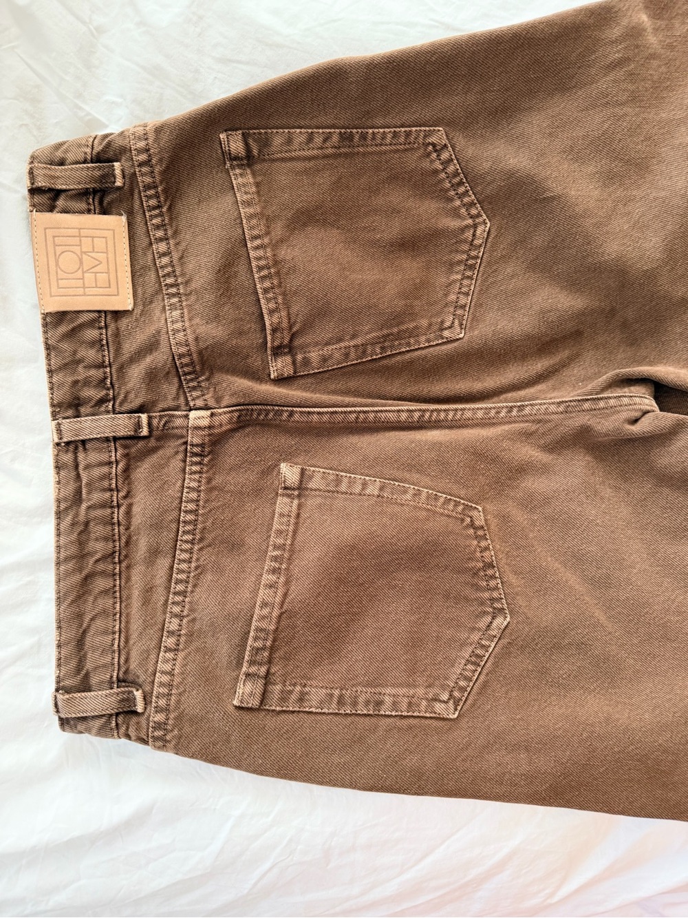 Toteme Barrel Leg Denim - Washed Chocolate - 26/32 - Picture 3 of 5